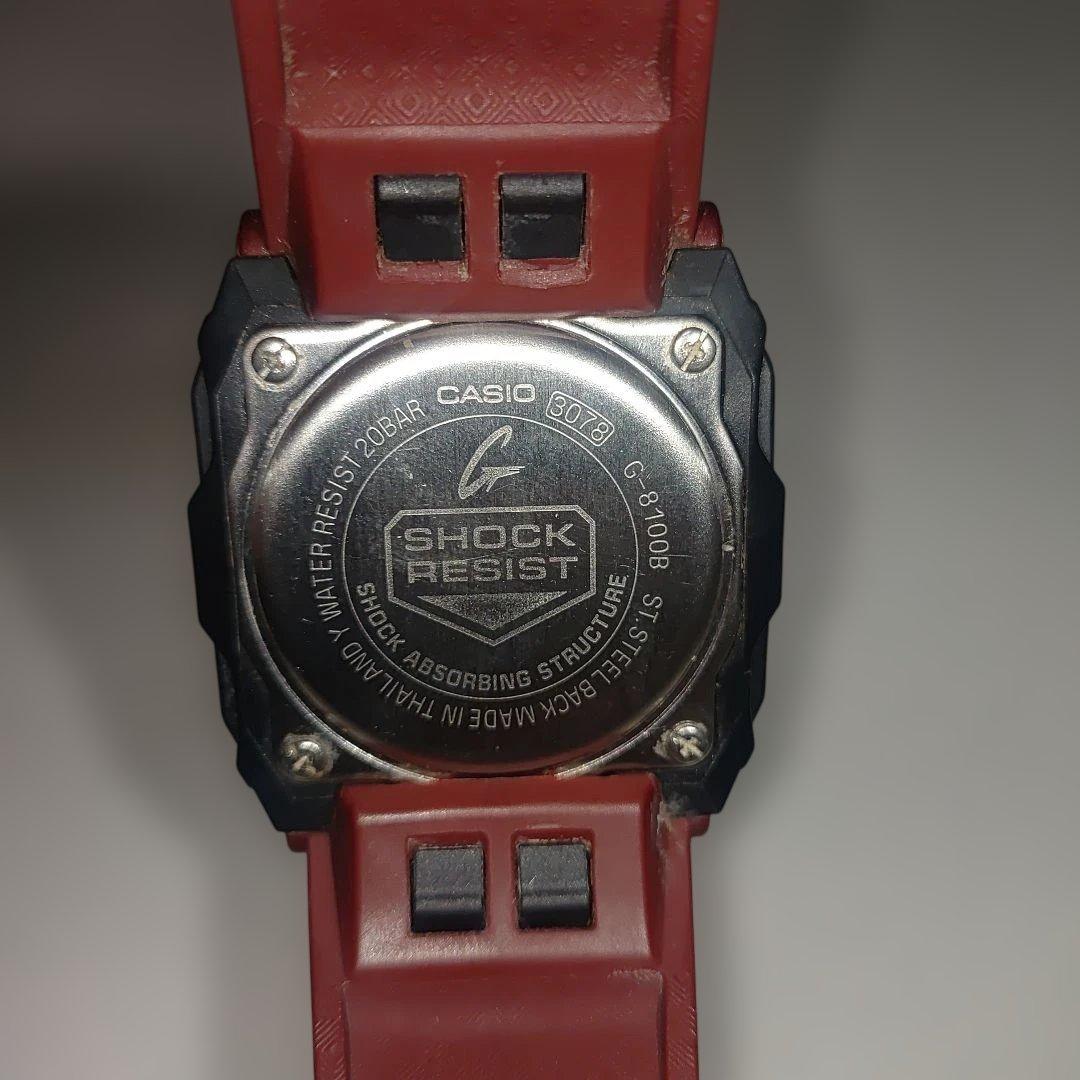 G-SHOCK デジタル腕時計 G-8100Bワインレッド