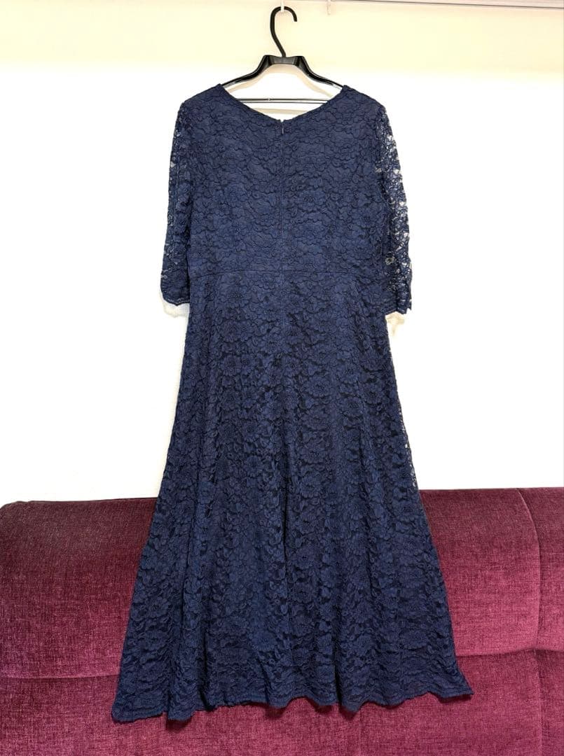 【美品】アールズガウン　マザードレスミディアム丈　レースワンピース