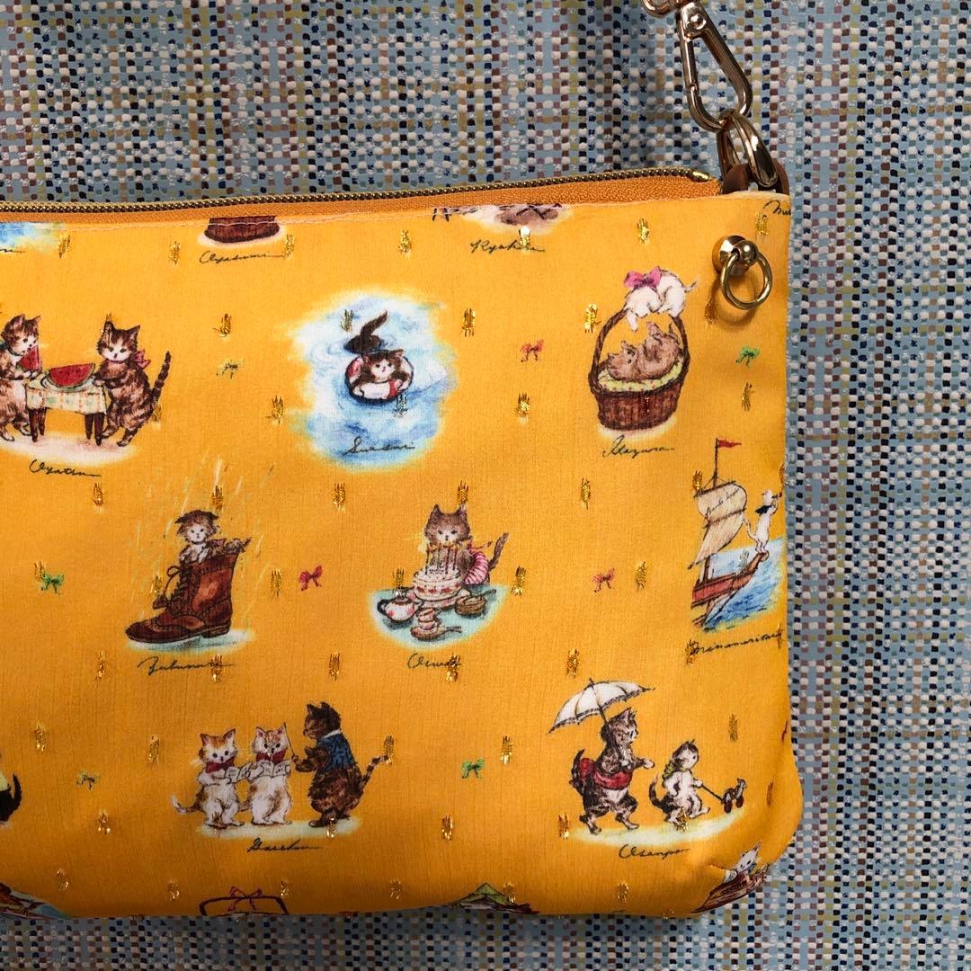 専用　1875.ハンドメイド　23cmマチ有りファスナーバッグ　フランシュリッペ