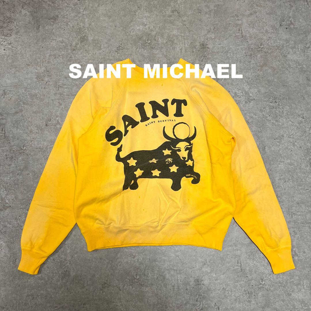 トップス SAINT MICHAEL CRW N SWT COW Yellow XL