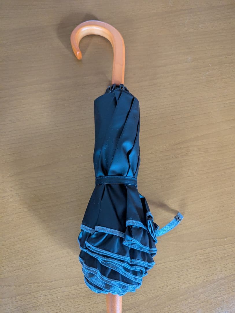 サンバリア100 　折りたたみ日傘 ２段折りフリル