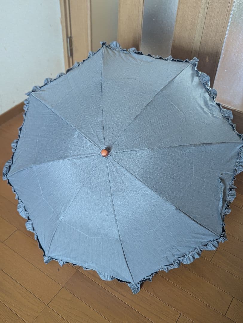 サンバリア100 　折りたたみ日傘 ２段折りフリル