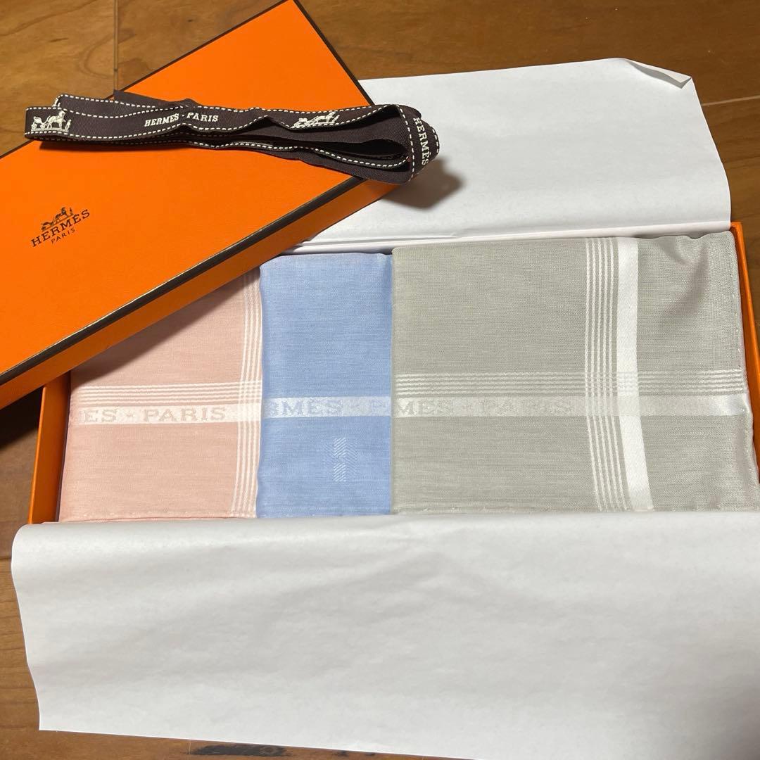 値下げ中！HERMES /ハンカチ 3枚セット