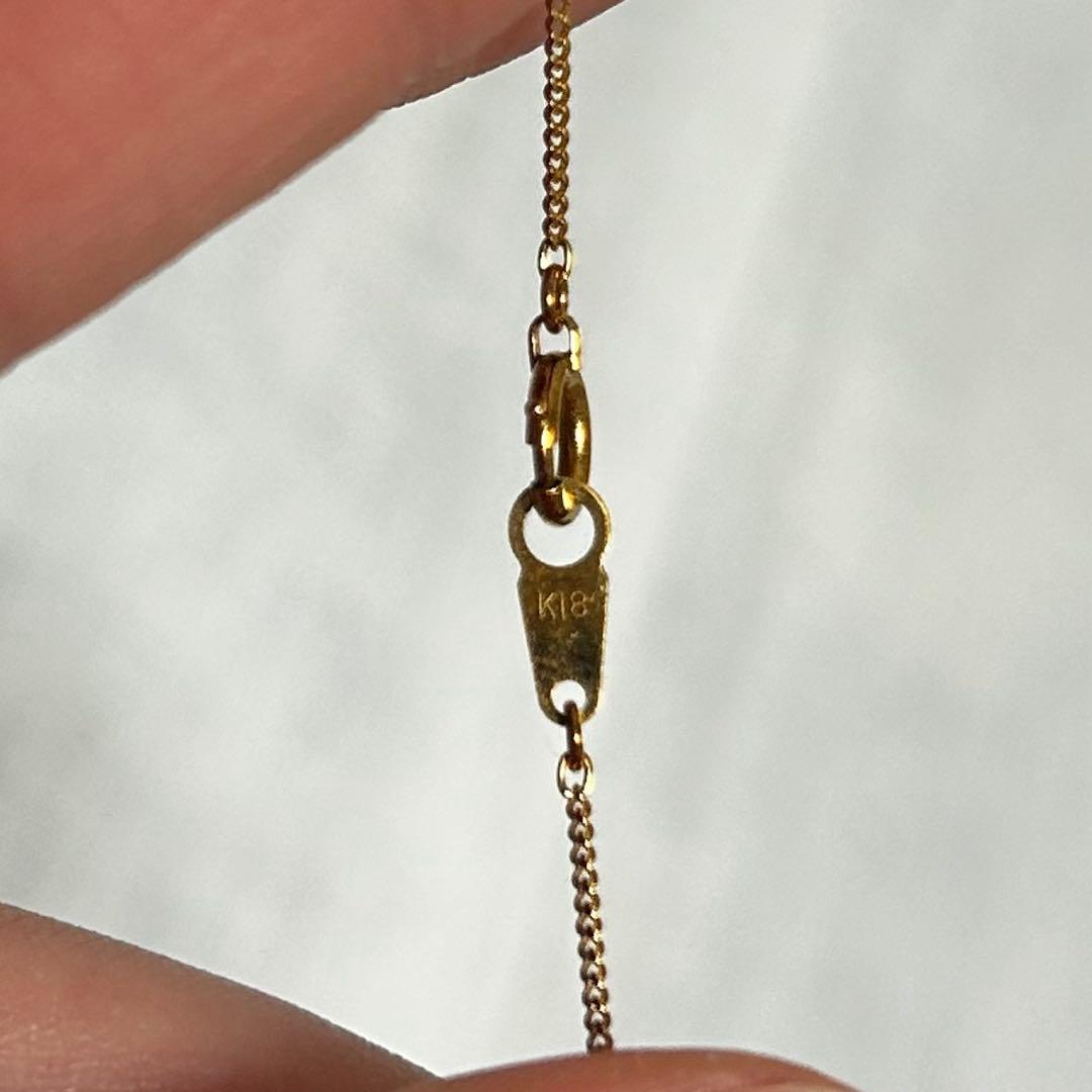 K18 ゴールド ネックレス シンプル