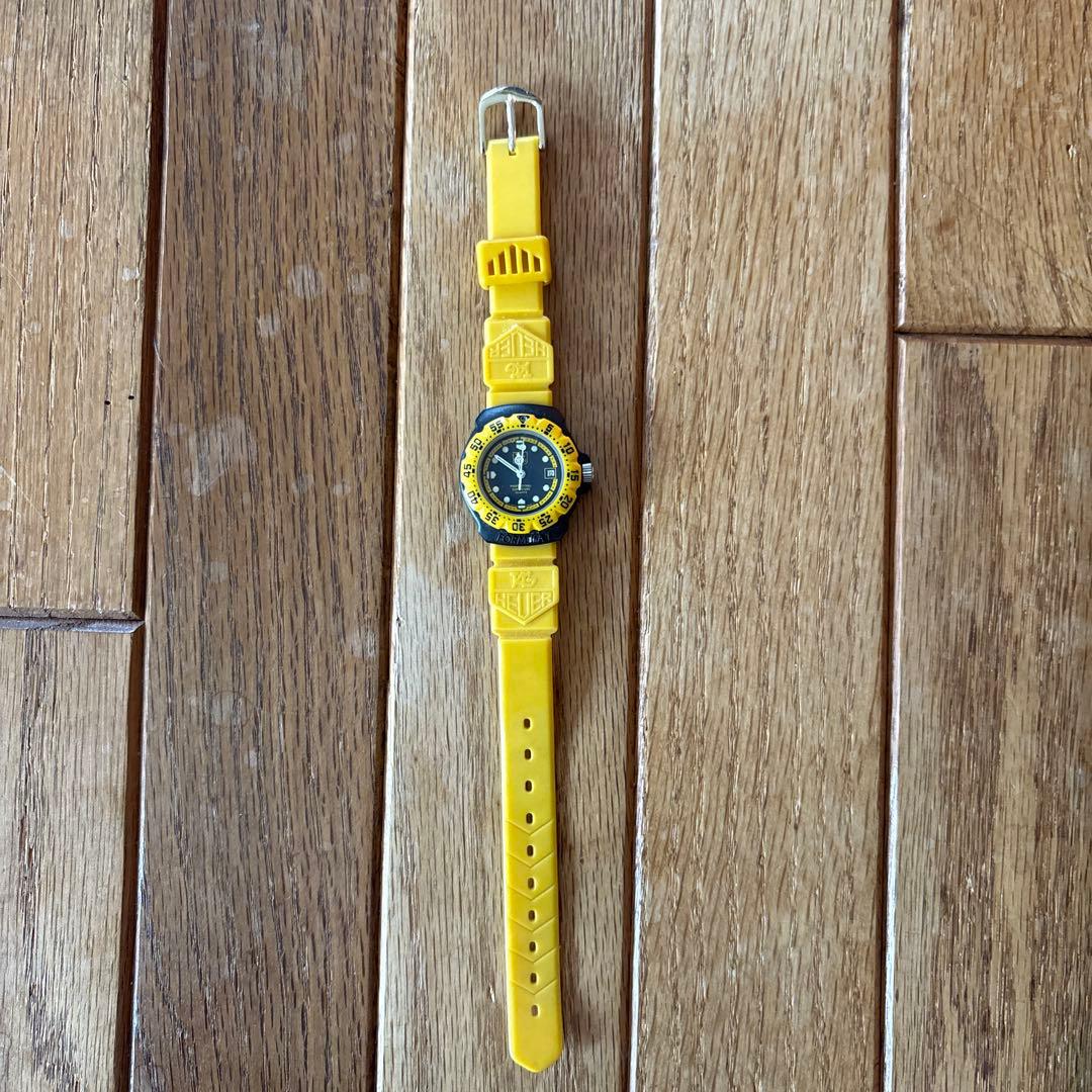 【ジャンク】TAG HEUERタグホイヤー　フォーミュラ1ブラック文字盤