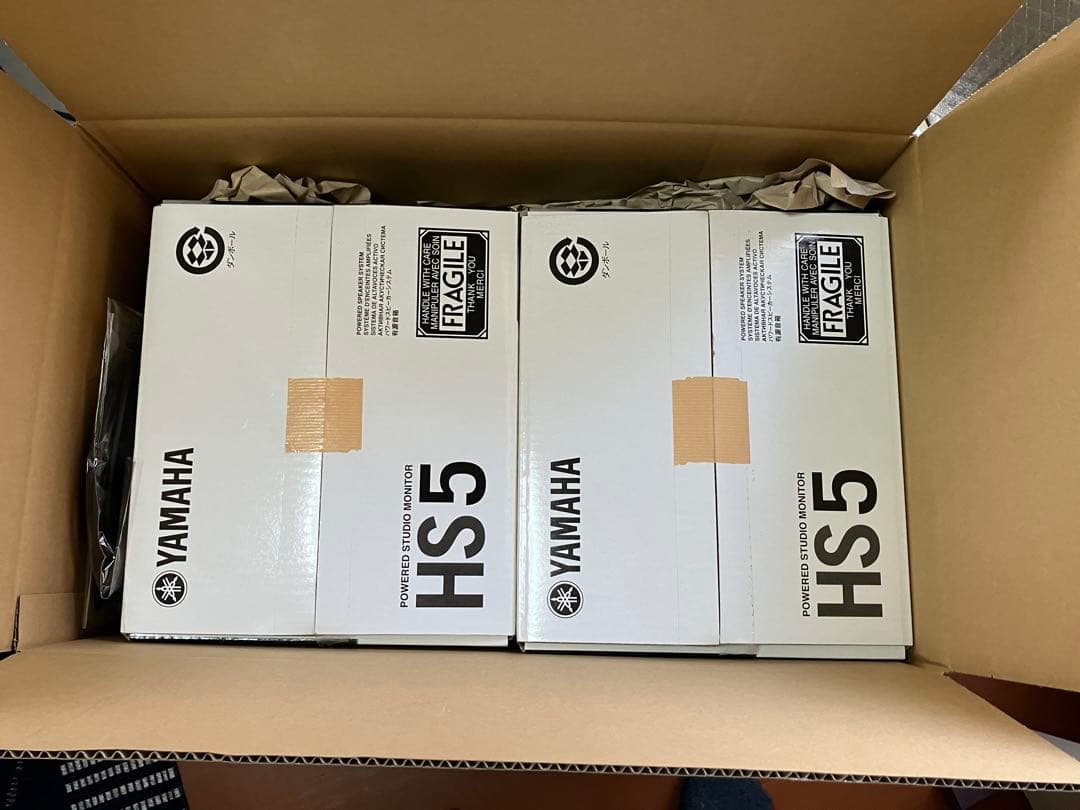 YAMAHA HS5 モニタースピーカー ペア ケーブル スタンド セット