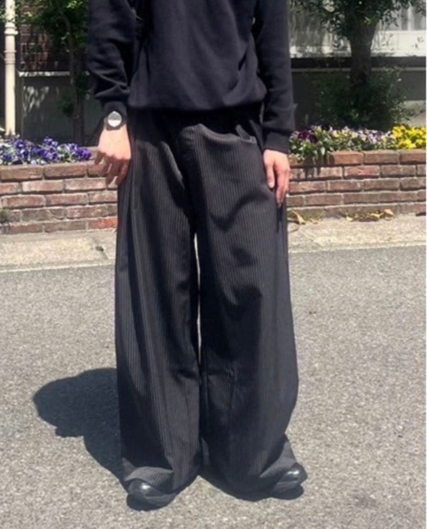 パンツ Basketcase Caldwell pinstripe slacks