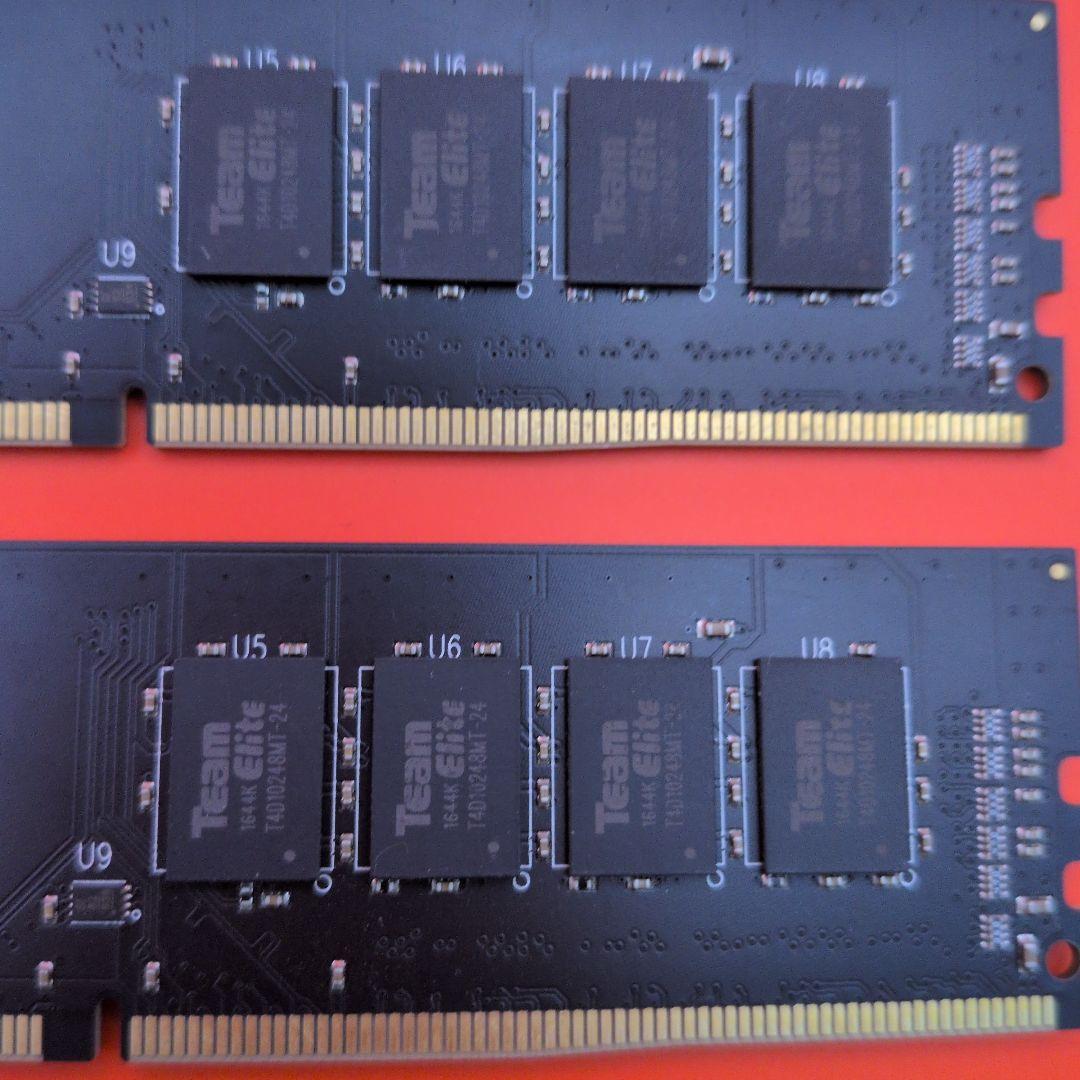 【動確済】Team Group 16GB DDR4 2400MHz ×2枚