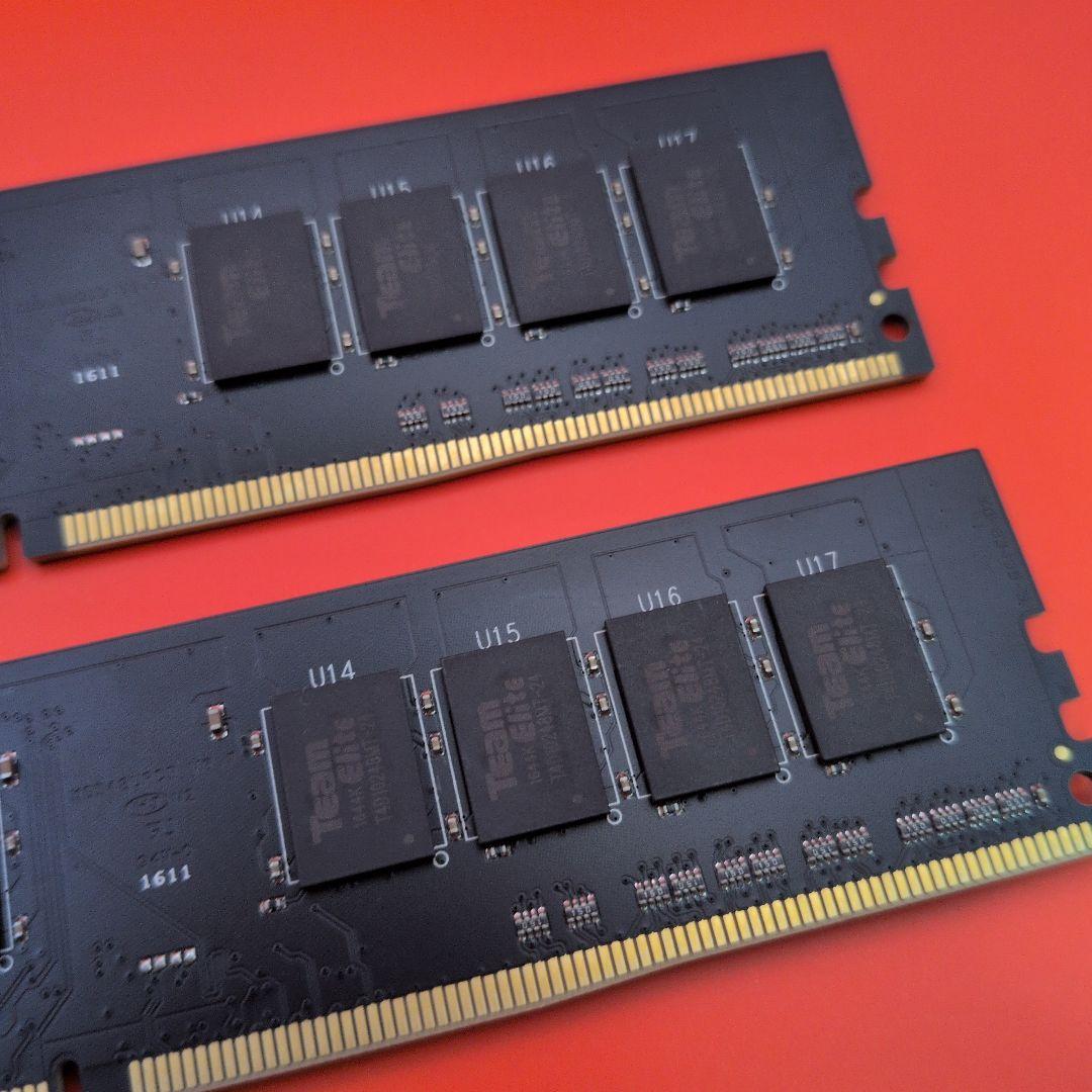 【動確済】Team Group 16GB DDR4 2400MHz ×2枚