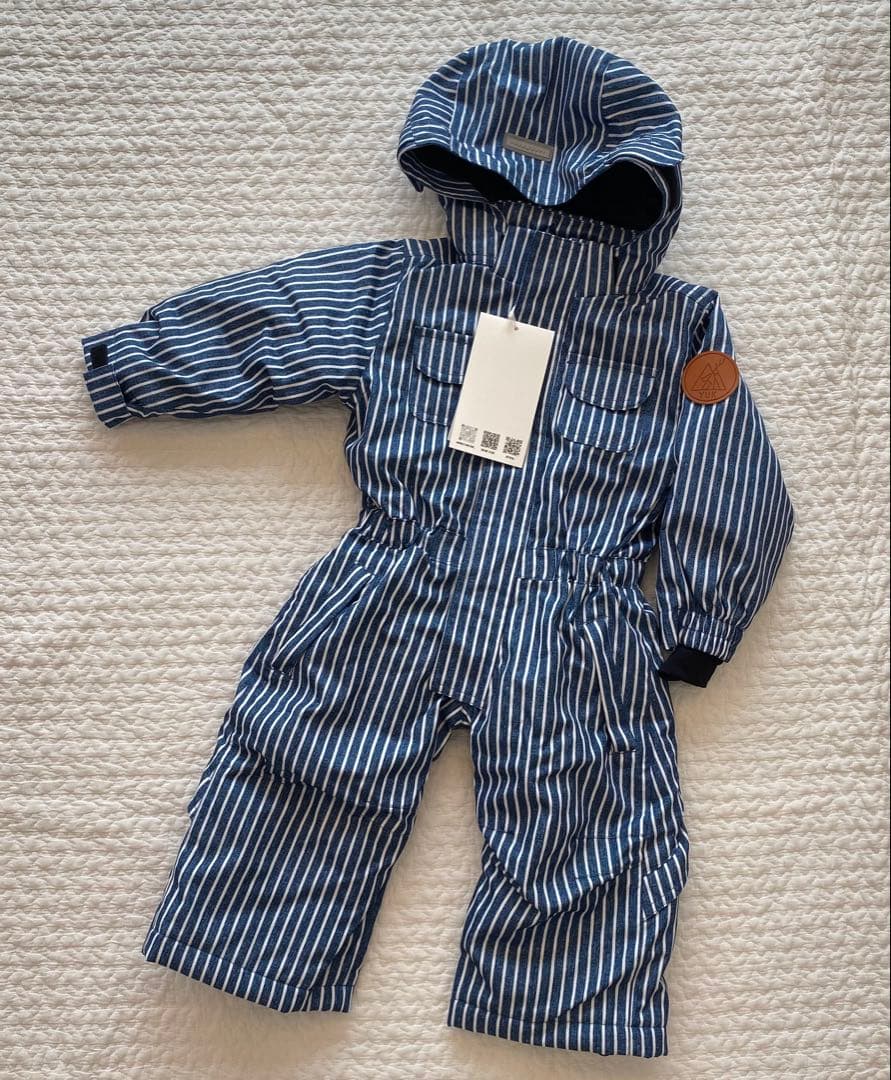 【komat】YUK❄︎スキーウェア ストライプ ヒッコリー　70〜85cm