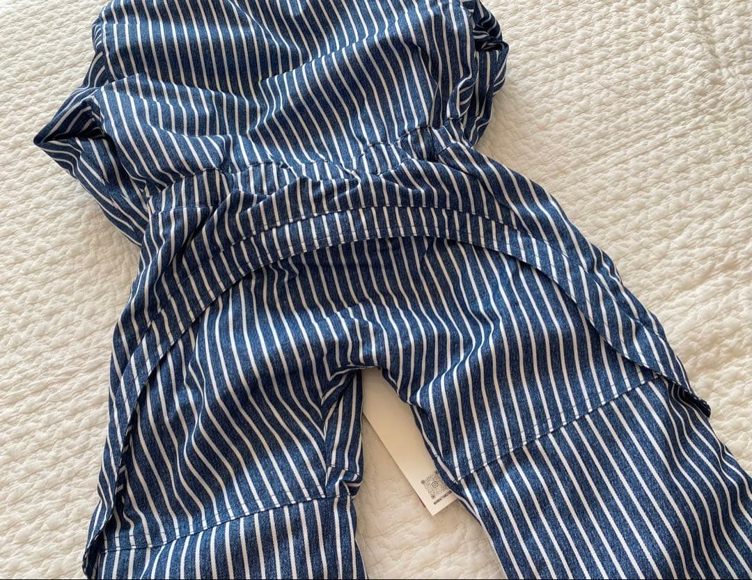 【komat】YUK❄︎スキーウェア ストライプ ヒッコリー　70〜85cm