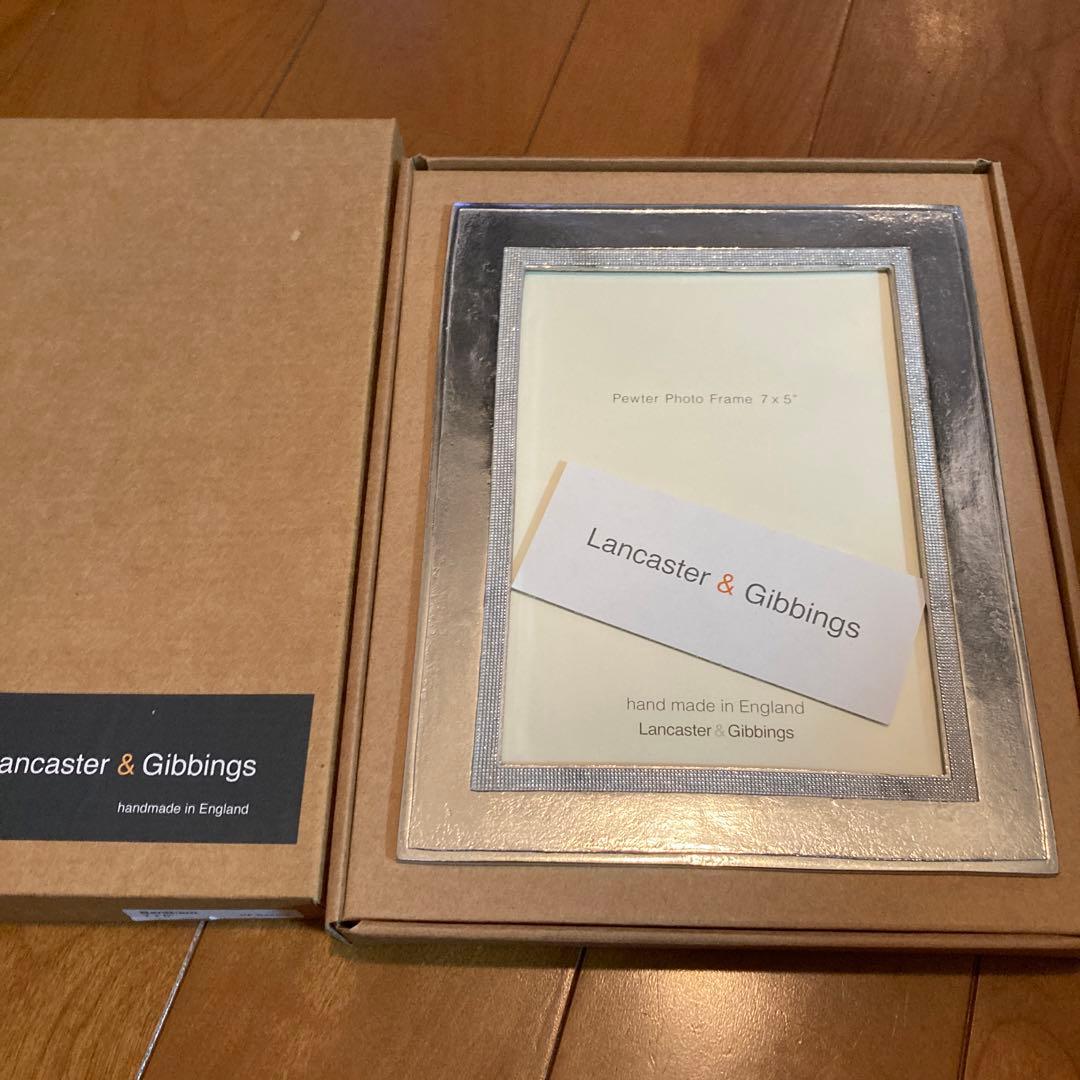 Lancaster & Gibbings ピューターフォトフレーム 7x5
