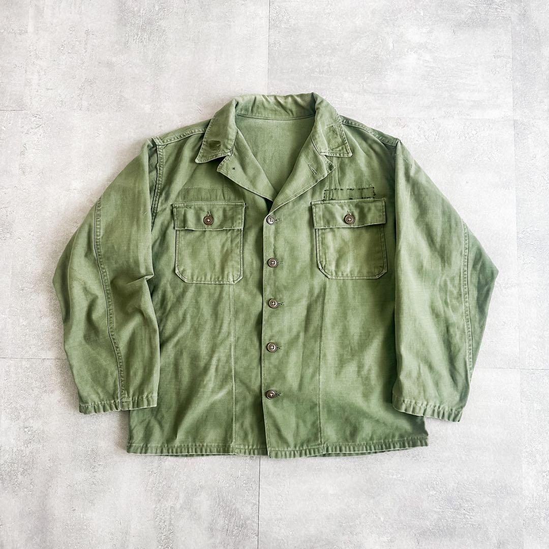 1950's US ARMY 1st コットンサテン ユーティリティシャツ