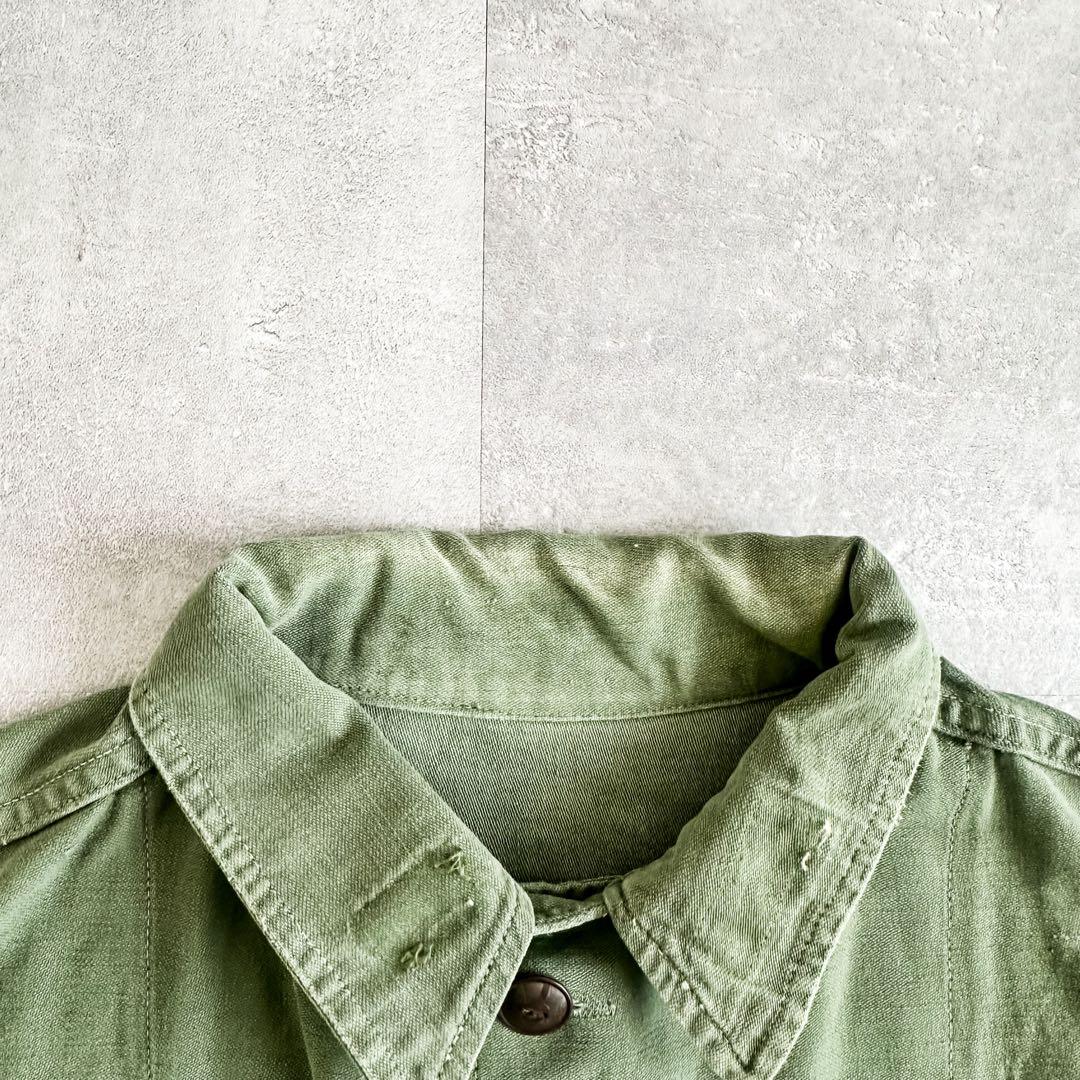 1950's US ARMY 1st コットンサテン ユーティリティシャツ