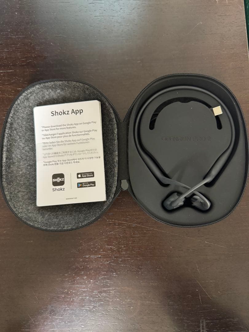 Shokz 骨伝導イヤホン OPENRUN PRO 2 ケース付き
