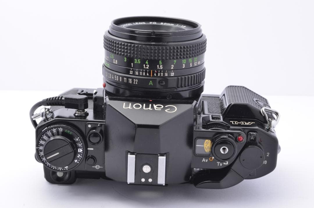 【美品】Canonキャノン A-1 ブラック 完動品　FD50mm 1:1.8