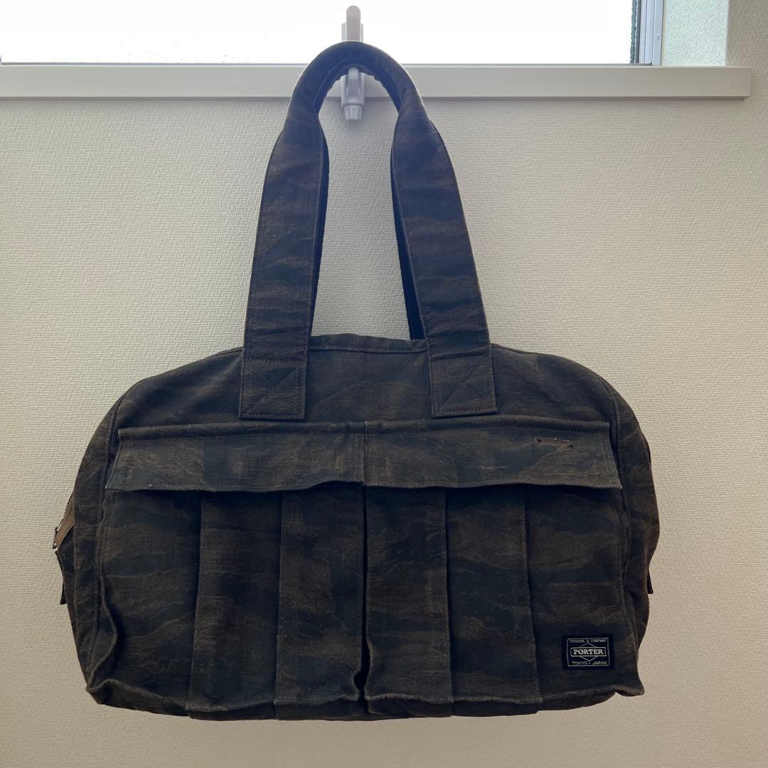 PORTER グリーンアイ ボストンバッグ ダークカモフラージュ