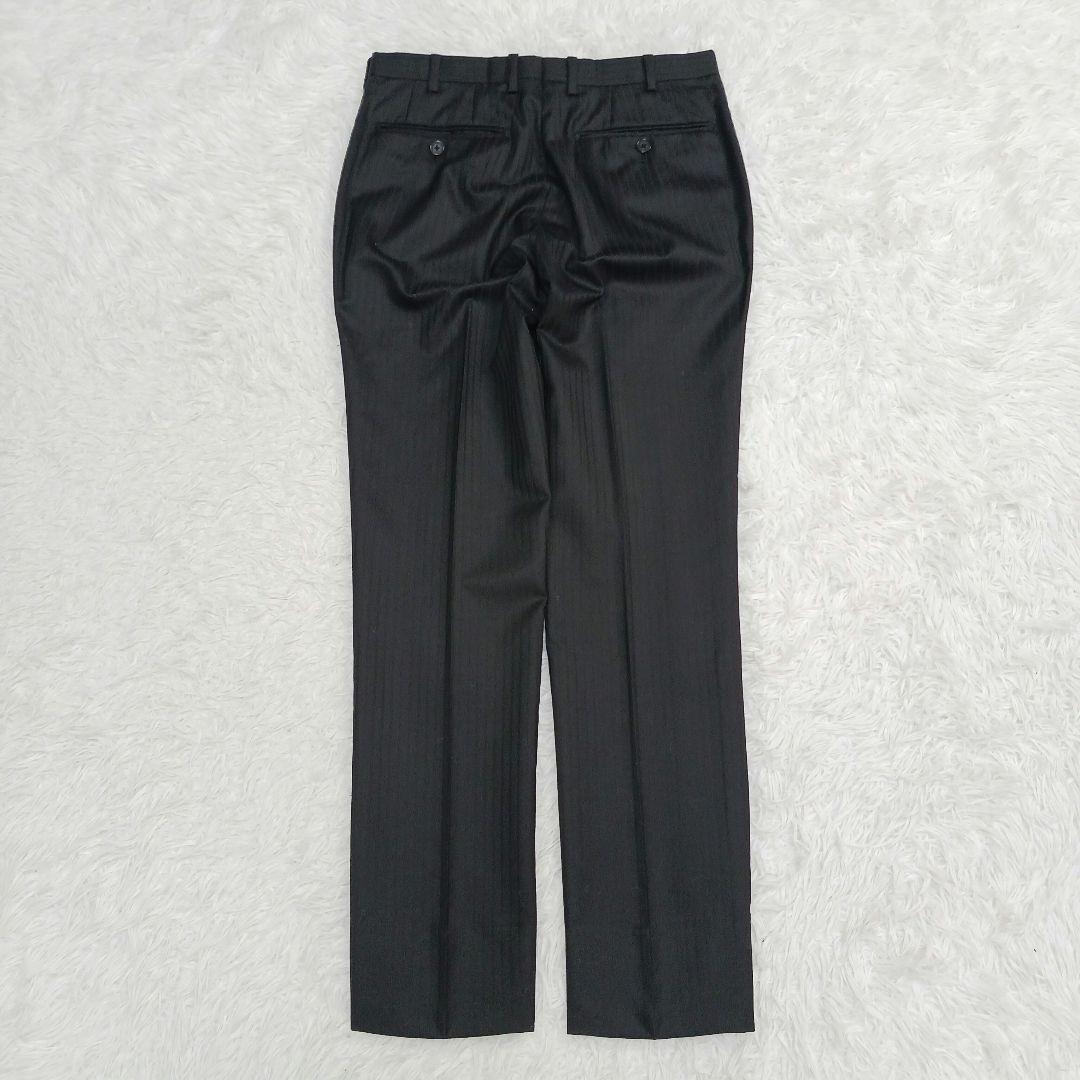 ✨極美品✨ブラックレーベル　３ピースシャドーストライプスーツ　ブラック　36R