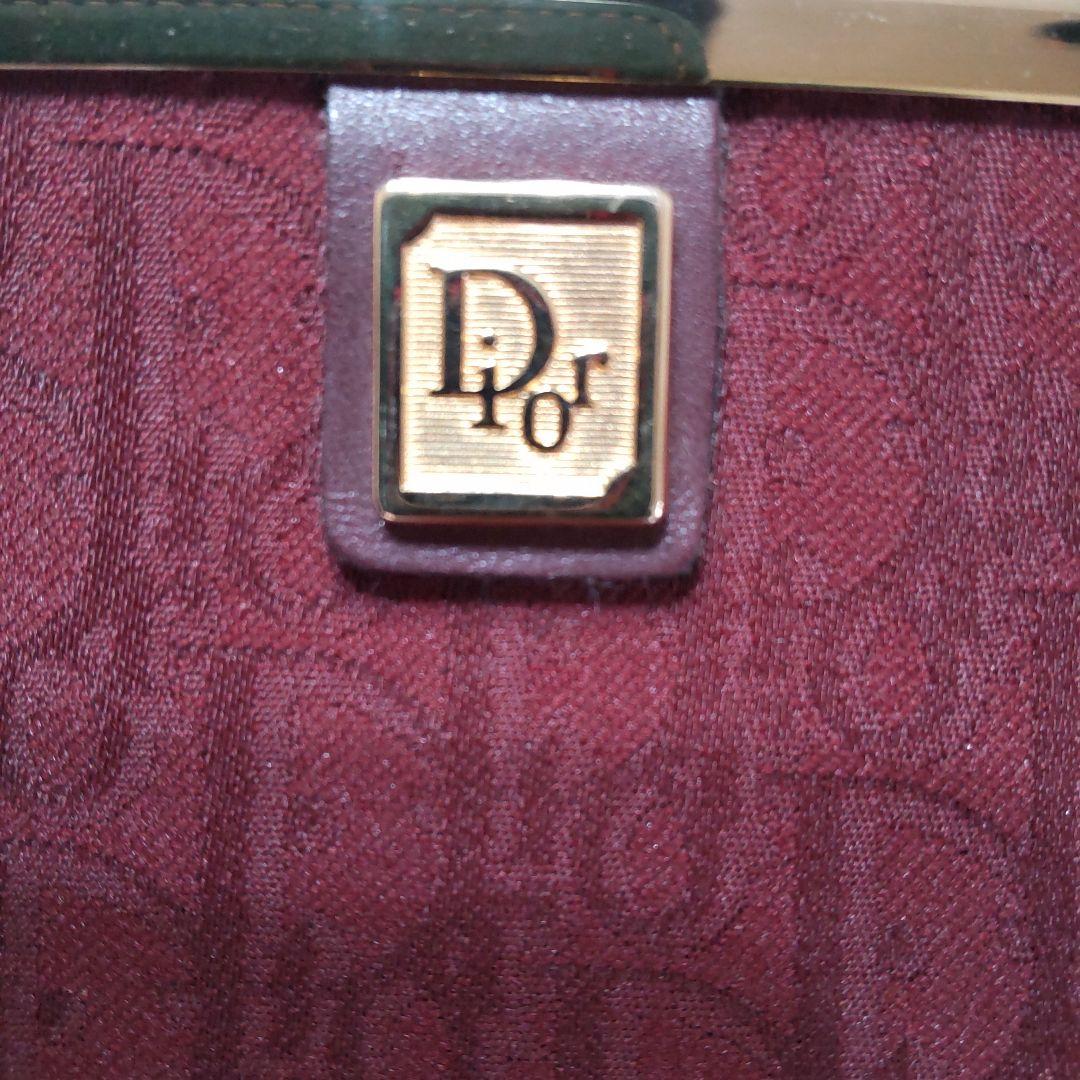 クリスチャン・ディオール　トロッター　クラッチバッグ　ワインレッド