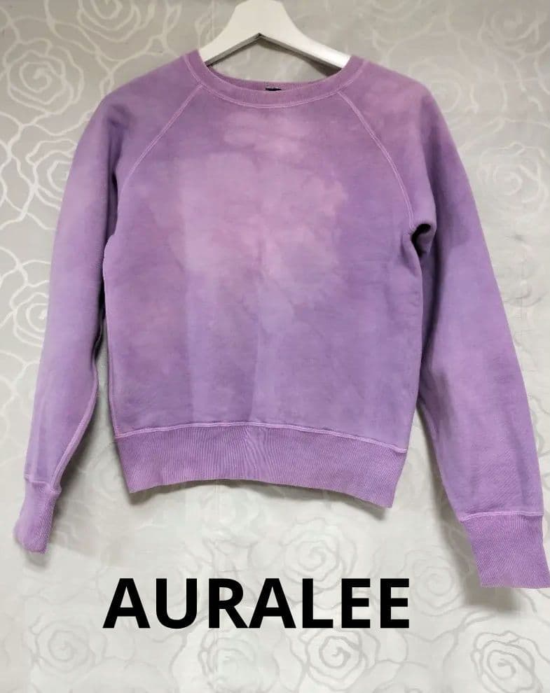 オーラリー　AURALEE パープル スウェット トレーナー ロンハーマン別注