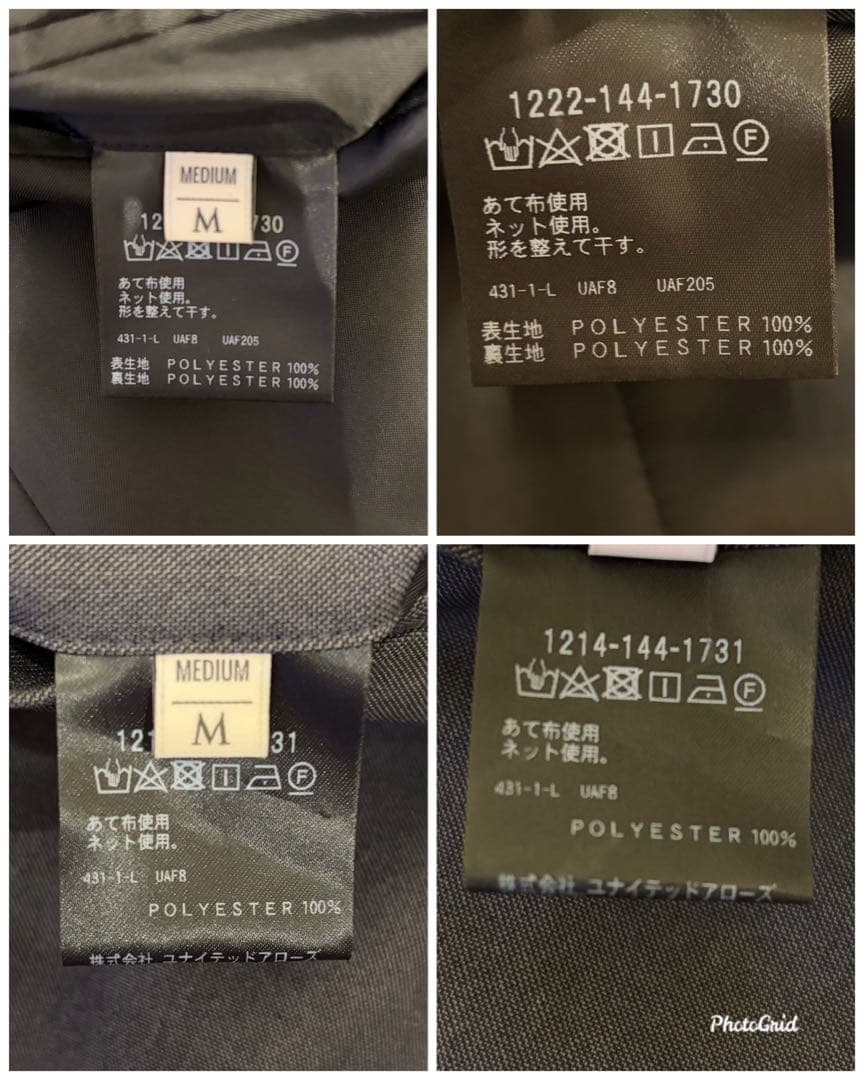 マイクロ ピンヘッド 2ボタン ジャケット　パンツ 【セットアップ】グレー　M