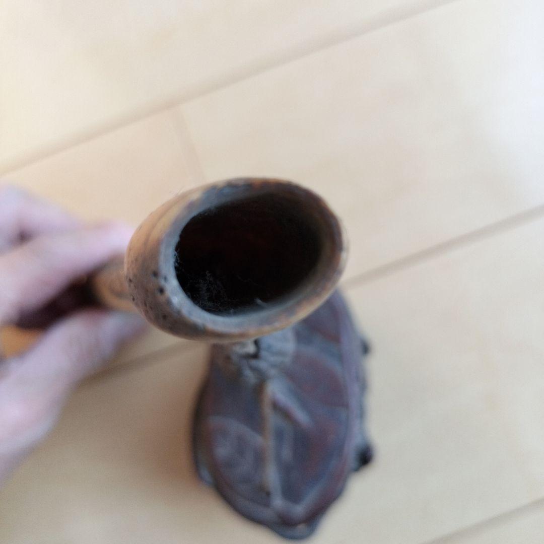 は*ま様 骨董品　古美術　アンティーク　キセル入れ　煙草入れ　 鹿角　彫刻　喫煙