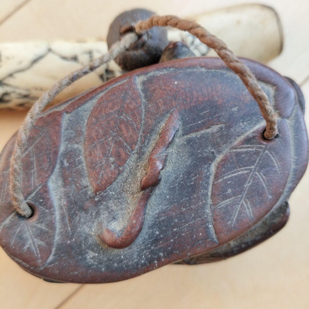 は*ま様 骨董品　古美術　アンティーク　キセル入れ　煙草入れ　 鹿角　彫刻　喫煙