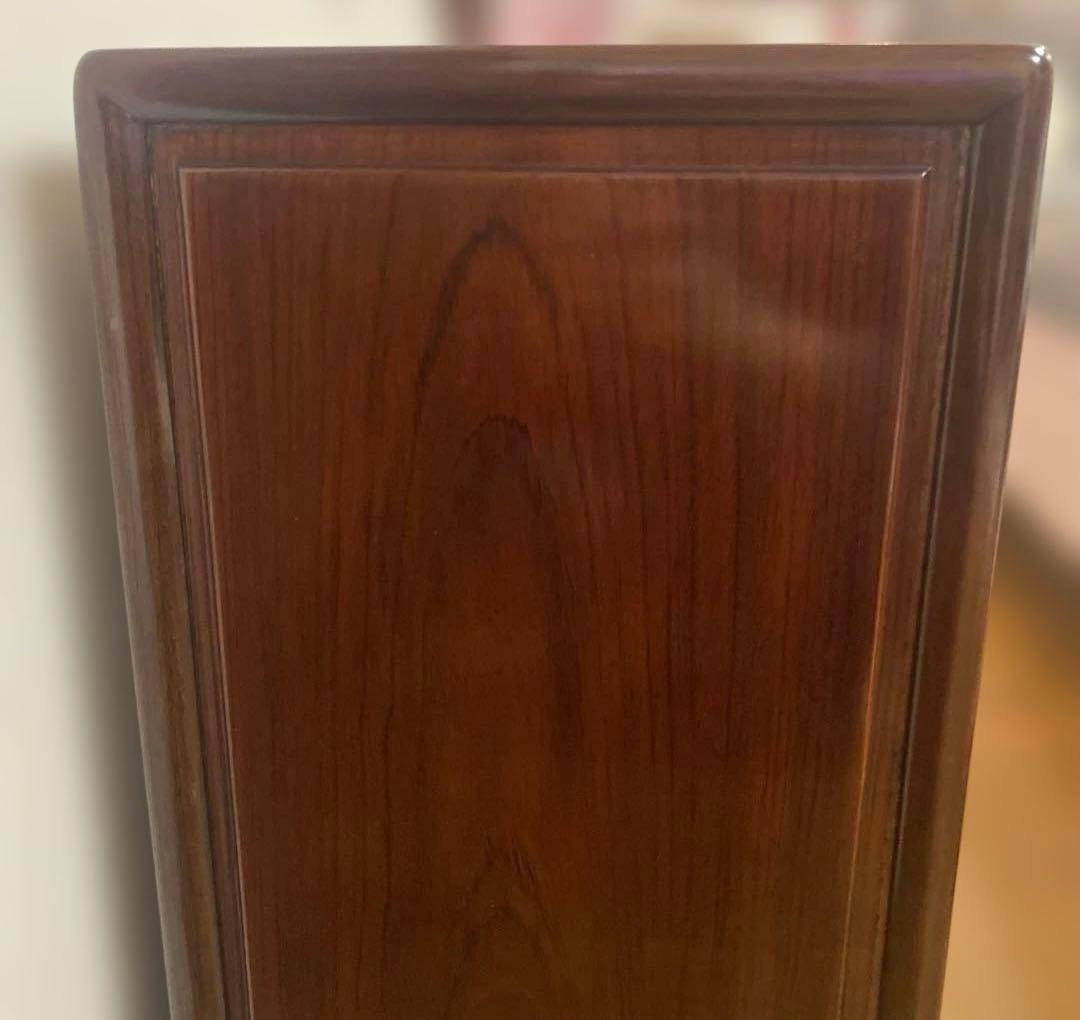 中国　唐木　チェスト　螺鈿細工　象嵌　5段　1点　引き出し　花梨　螺鈿