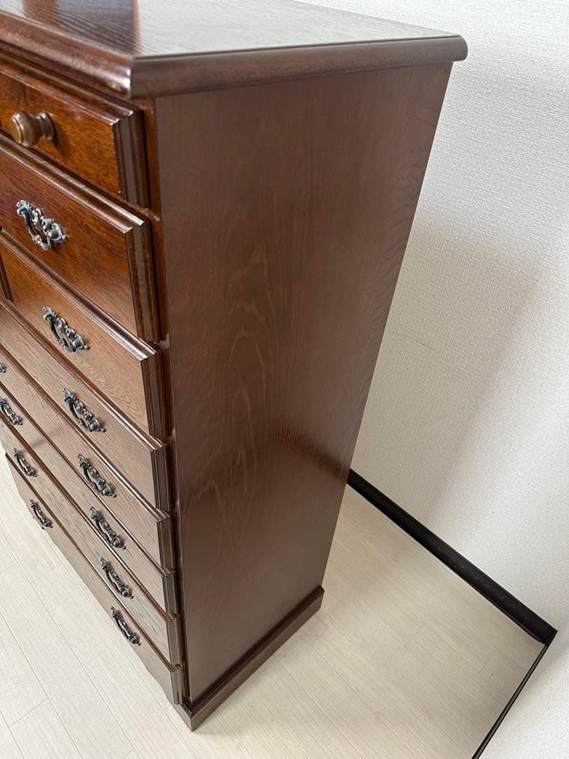 越後民芸家具 ハイチェスト 8段12杯 チェスト 収納箪笥 引き出し i1※