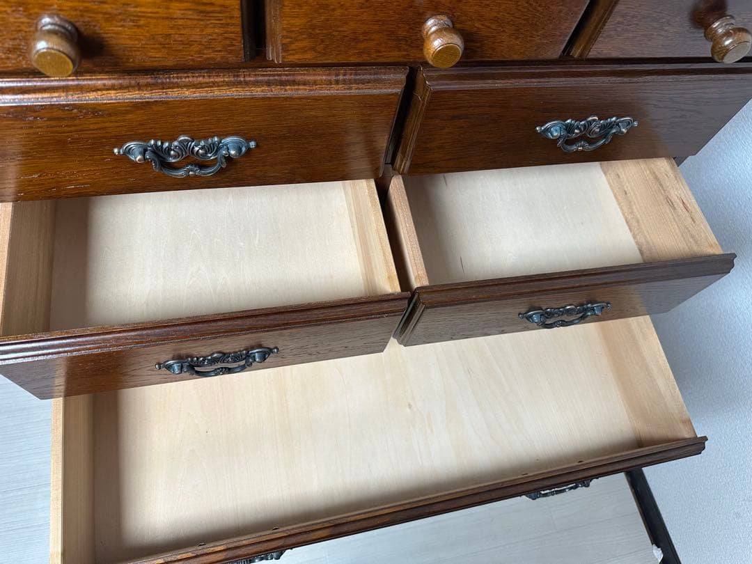 越後民芸家具 ハイチェスト 8段12杯 チェスト 収納箪笥 引き出し i1※