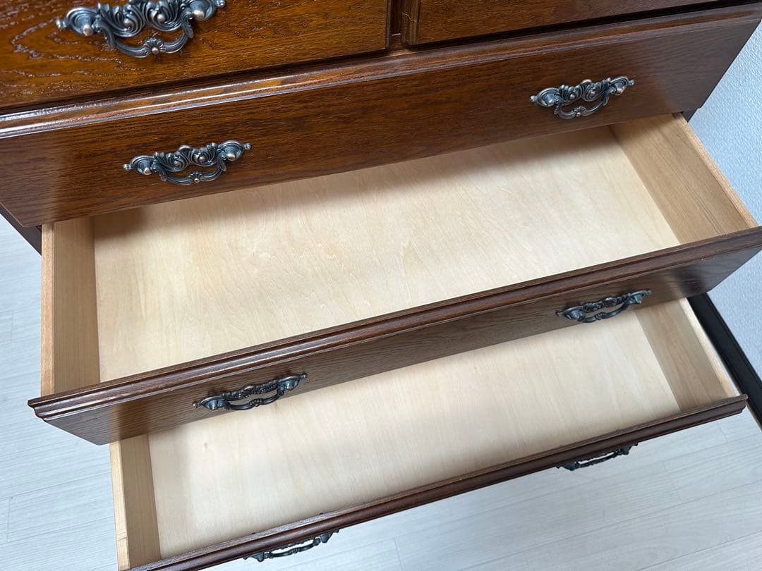 越後民芸家具 ハイチェスト 8段12杯 チェスト 収納箪笥 引き出し i1※