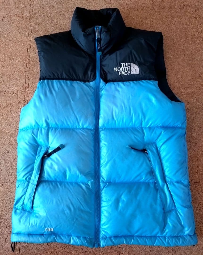 THE NORTH FACE ヌプシダウンベスト 青　sizeS　700FP