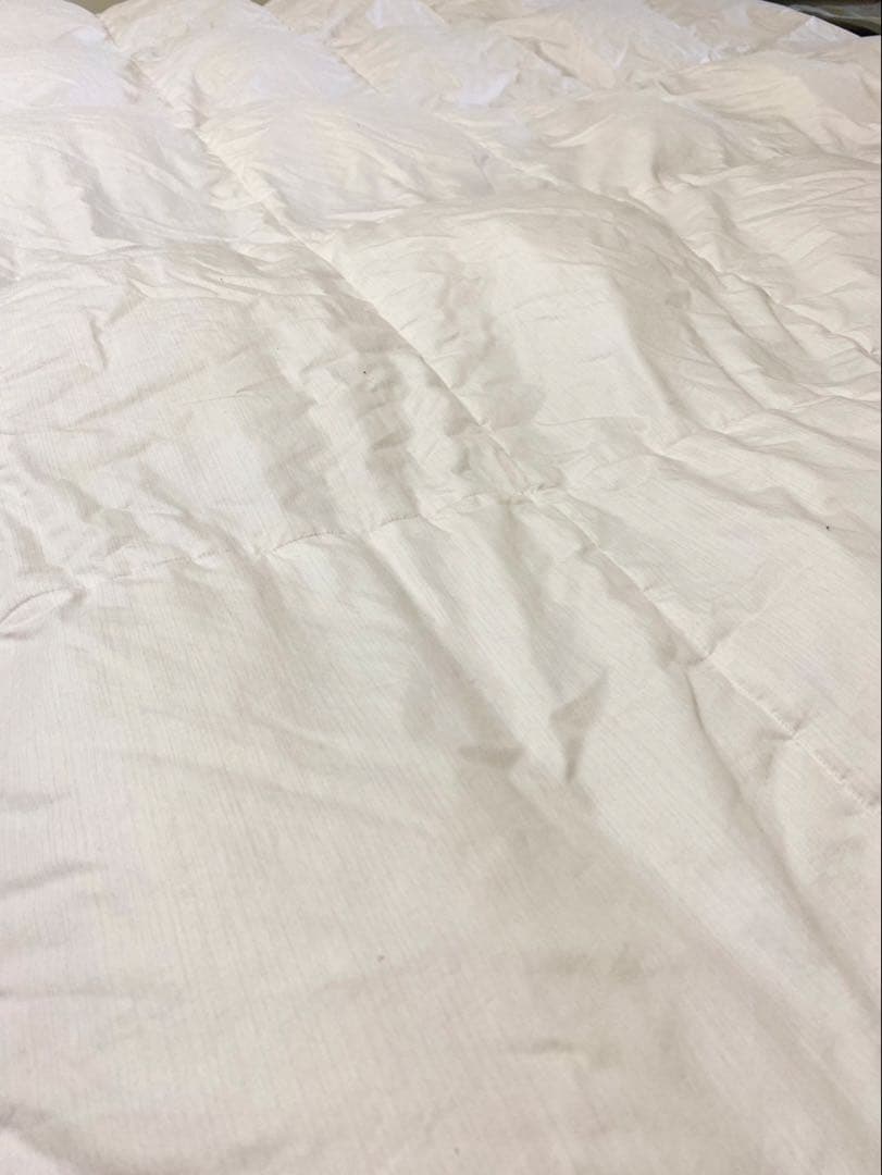 ■さくら■美品　丸八真綿　肌掛け布団　ホワイトグースダウン93% シングル