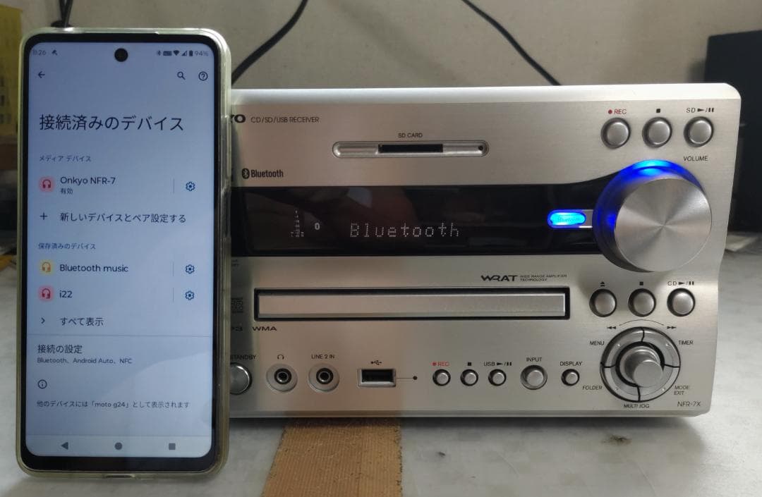 ONKYO オンキョー NFR-7X CD/SD/USB コンポ 動作良好・美品