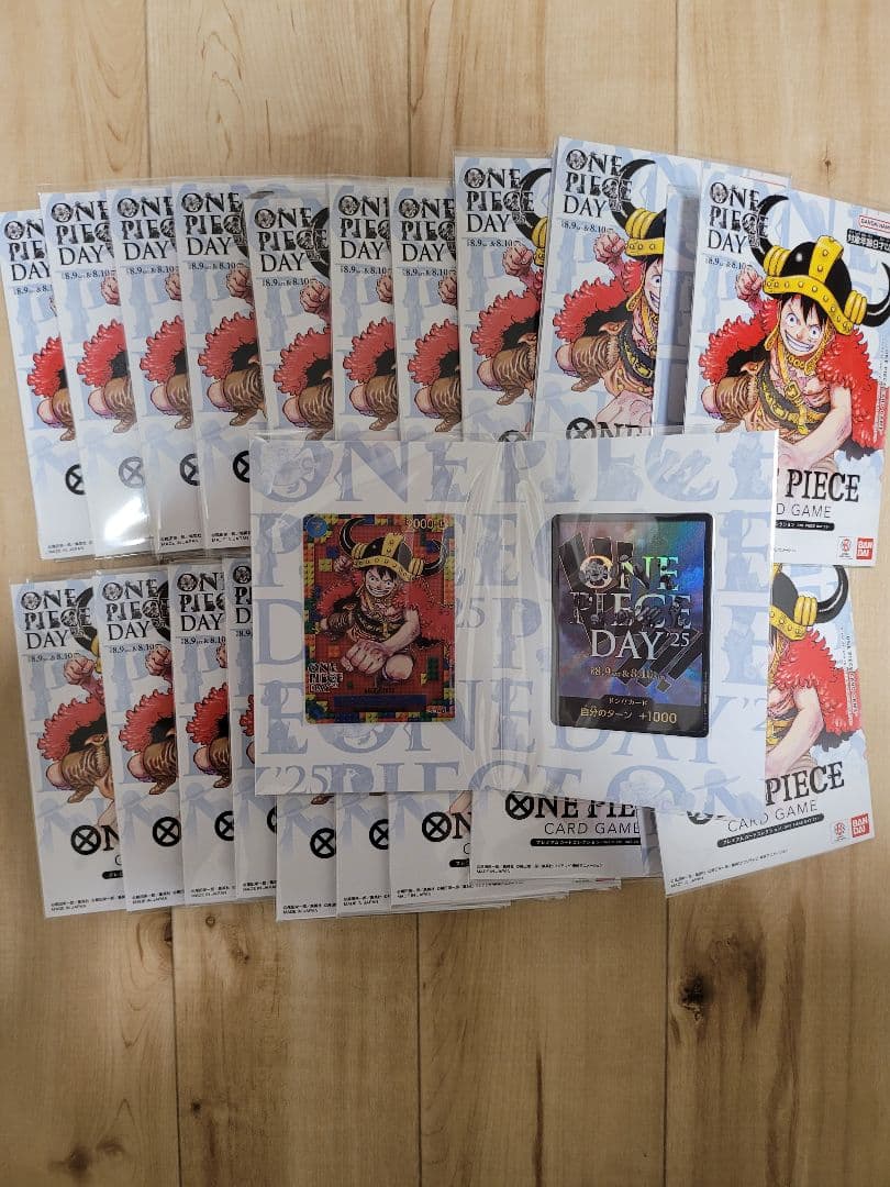 ONE PIECE DAY 25 ルフィカード 9000レアリティx 40枚