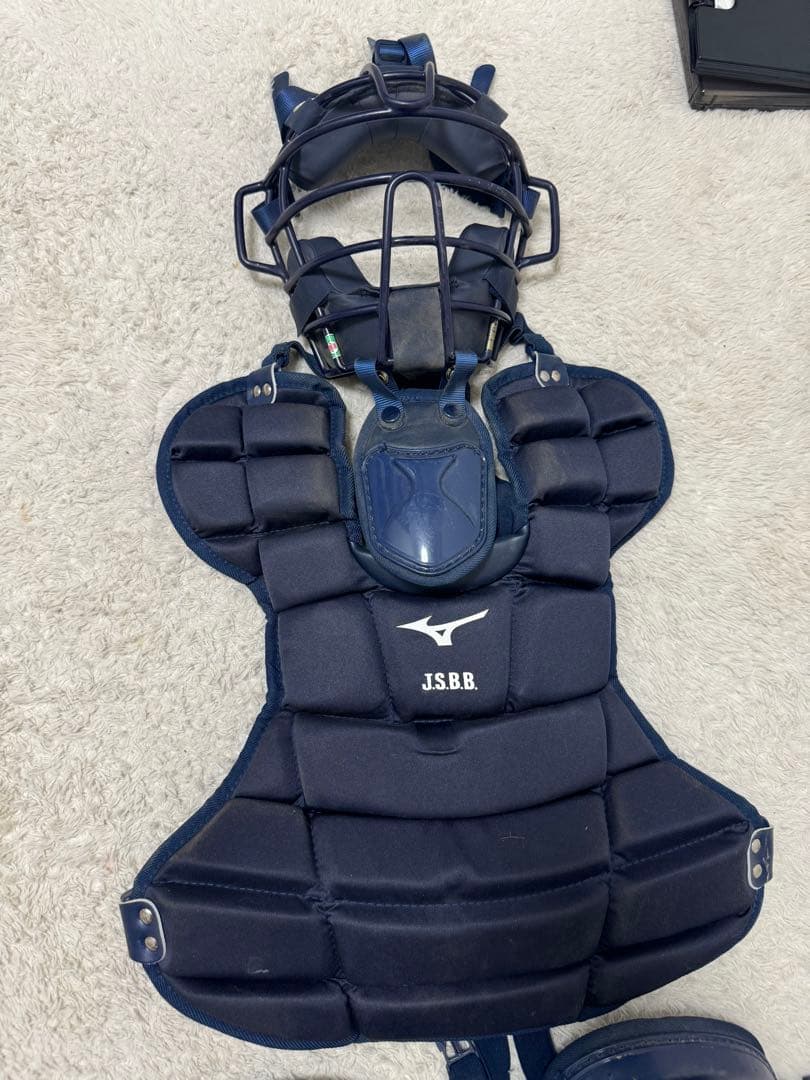Mizuno JSBB キャッチャー用プロテクター ネイビー