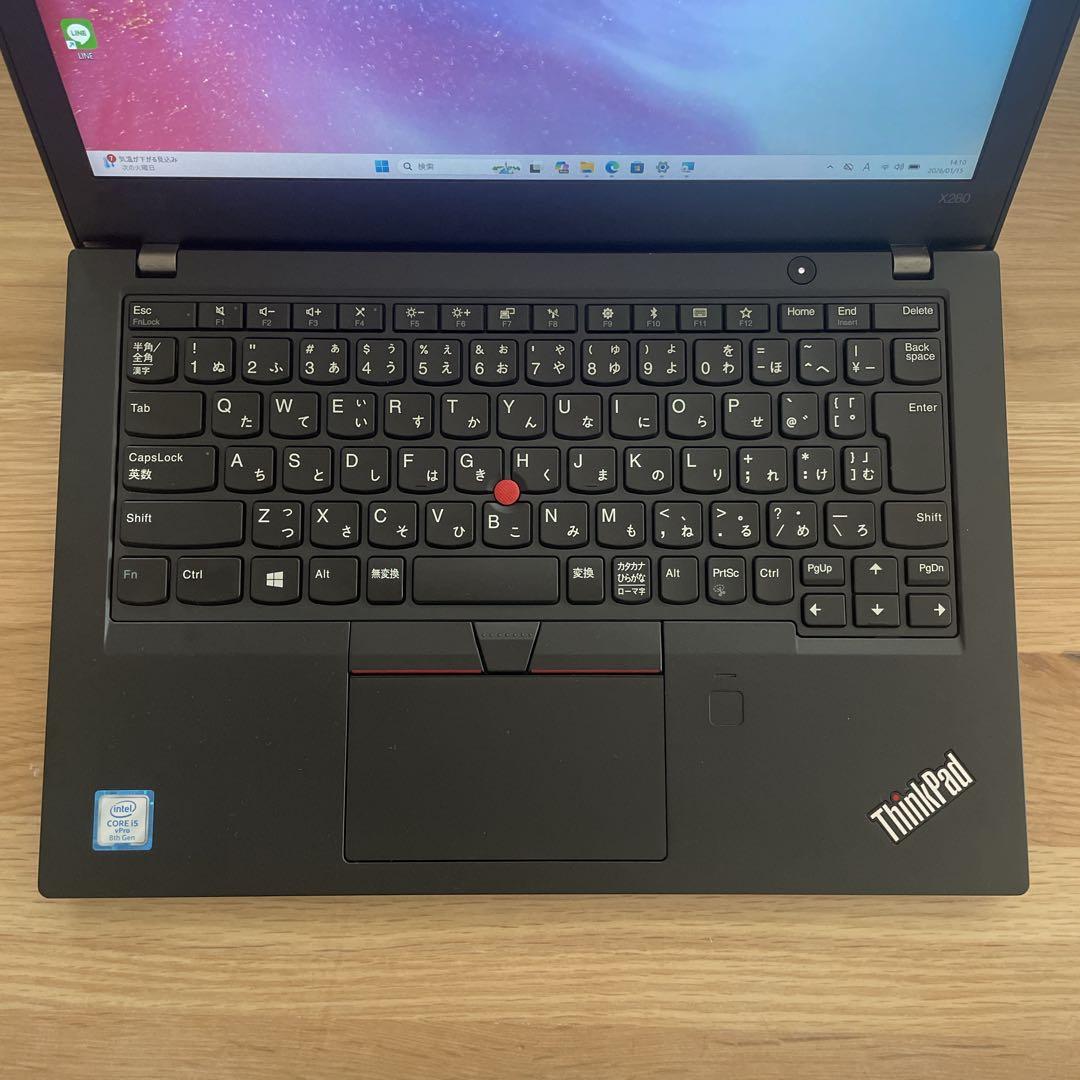 【極美品】ThinkPad X280 i5 メモリ8GB SSD256GB