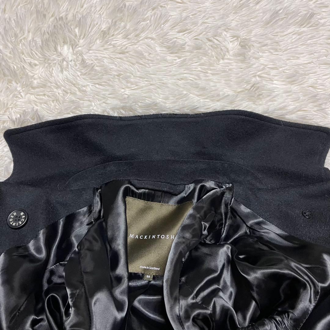 MACKINTOSHマッキントッシュ ウールPコート 30 ブラック 英国製