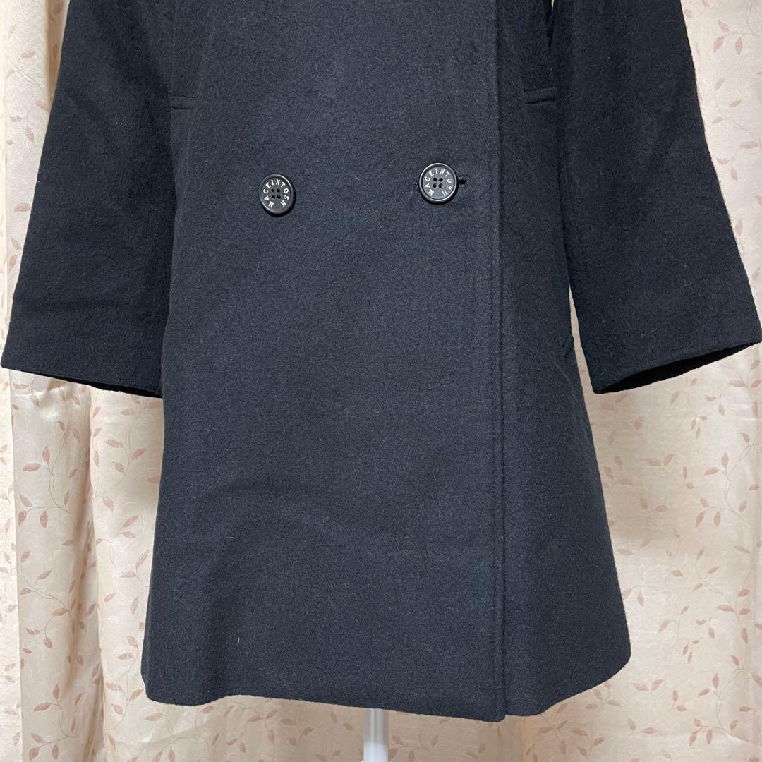 MACKINTOSHマッキントッシュ ウールPコート 30 ブラック 英国製