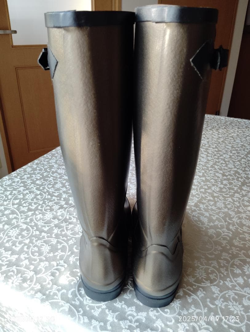 未使用　AIGLE　レインブーツ　ブロンズ色