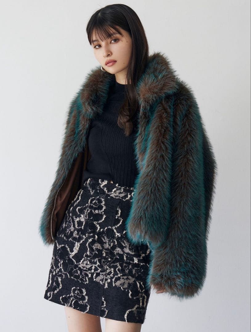 【新品未使用未開封】MURUA MIXフェイクファーブルゾン