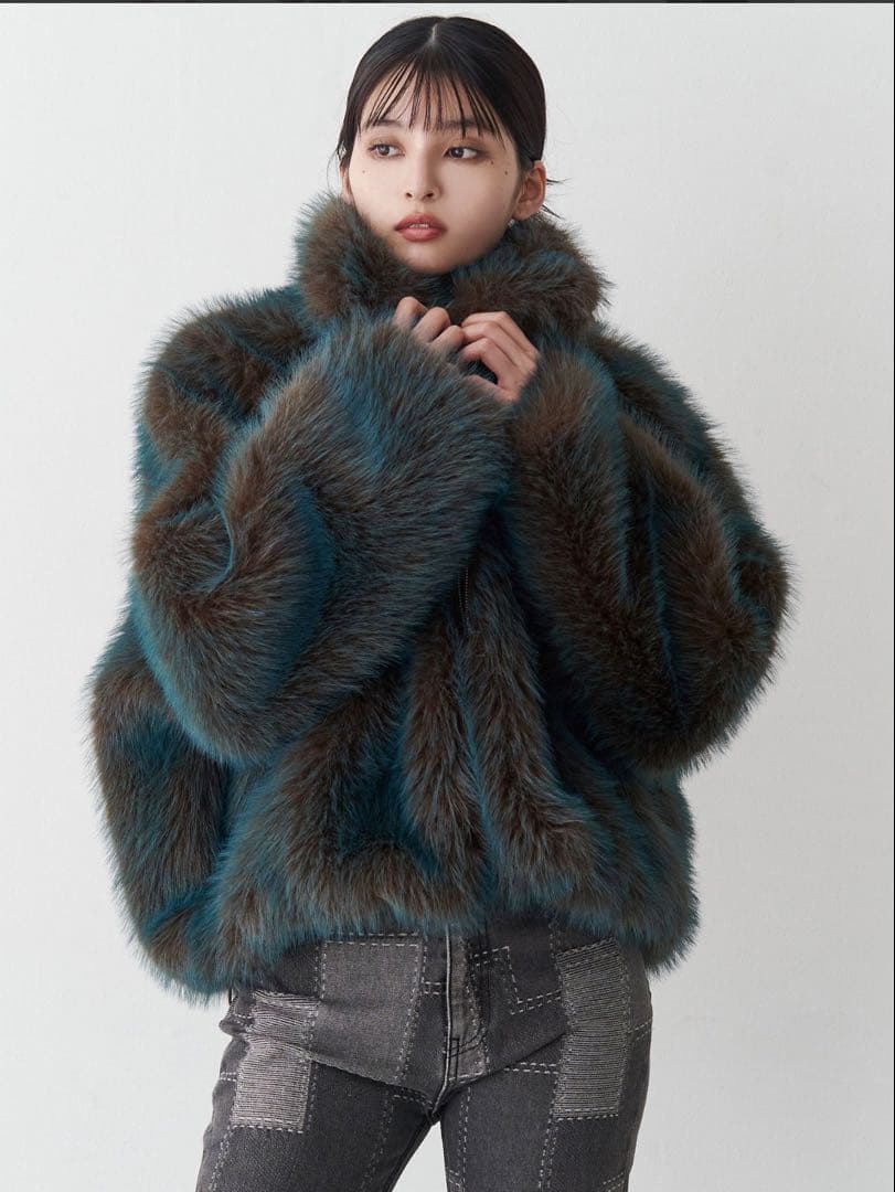 【新品未使用未開封】MURUA MIXフェイクファーブルゾン