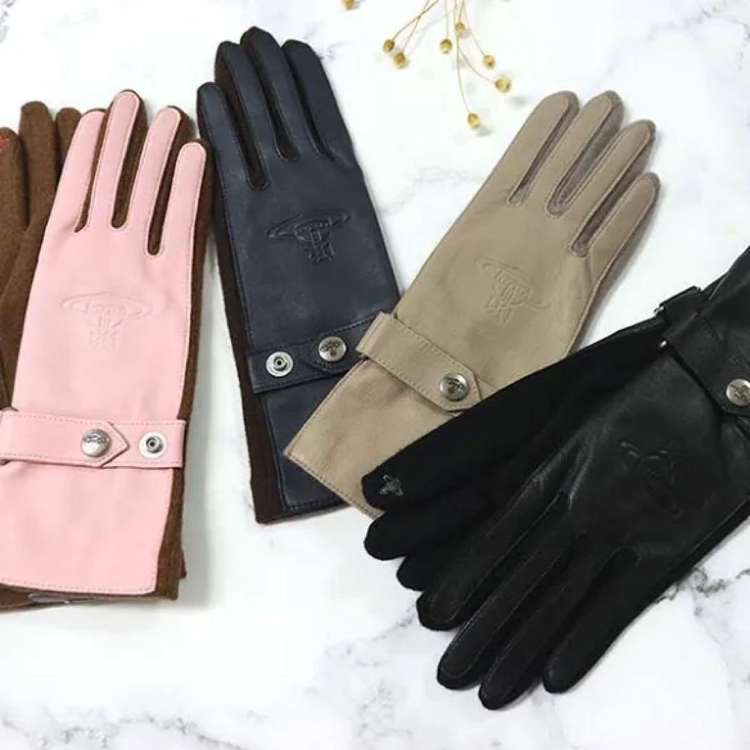 ヴィヴィアンウエストウッド レディース 手袋 グローブ タッチパネル対応
