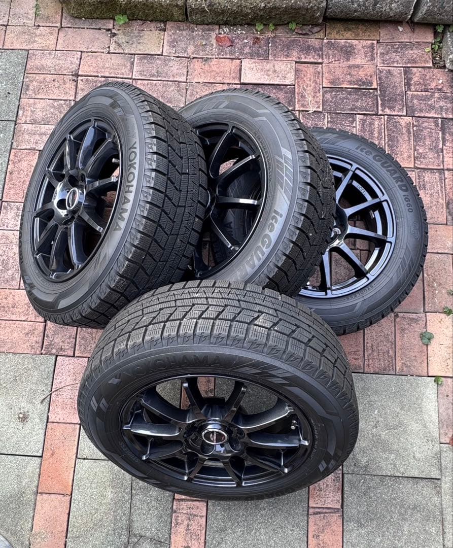 205/60R16 ブラック、スポーク、ホイールセット　はむきちさん専用