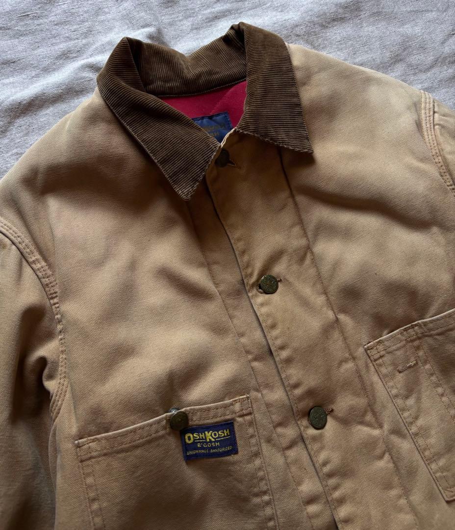 【雰囲気抜群】70s OSH KOSH USA製 ダック カバーオール フェード