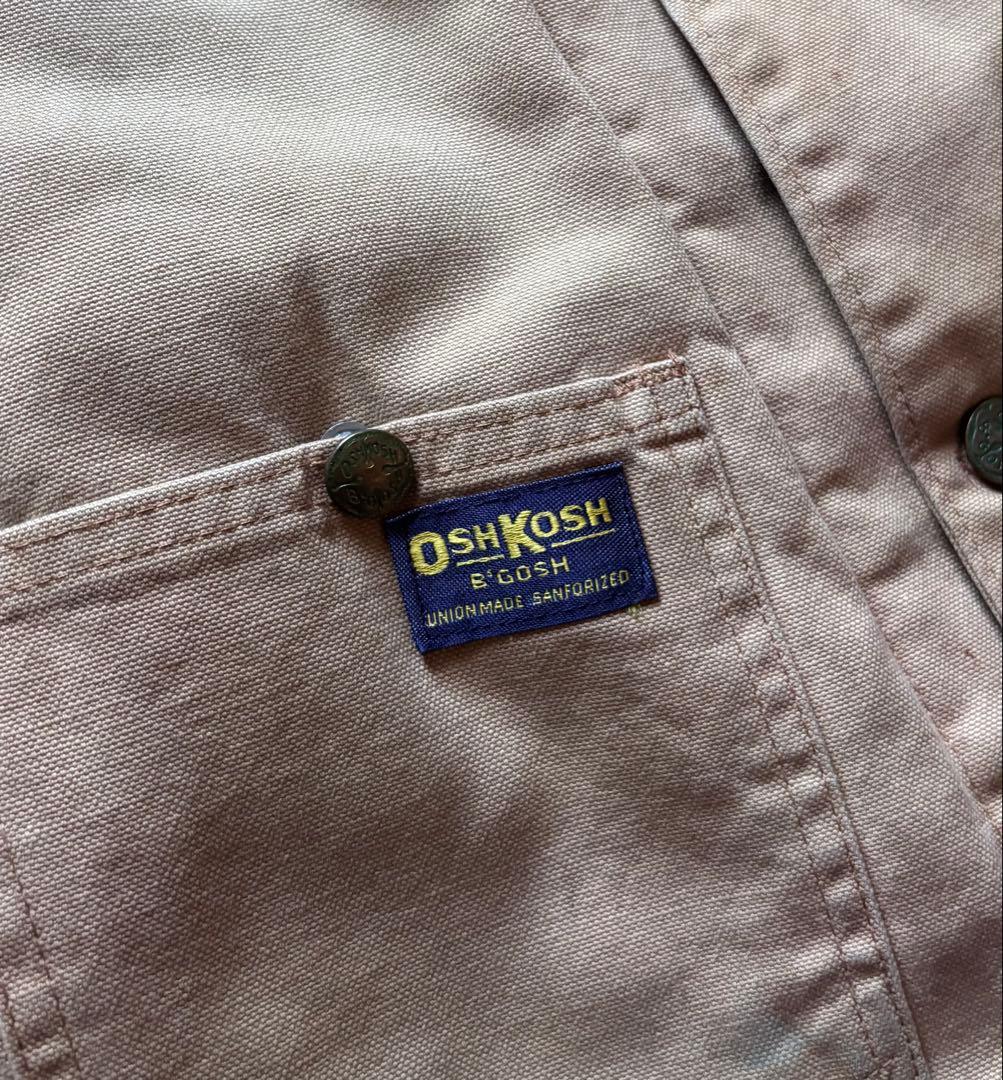 【雰囲気抜群】70s OSH KOSH USA製 ダック カバーオール フェード