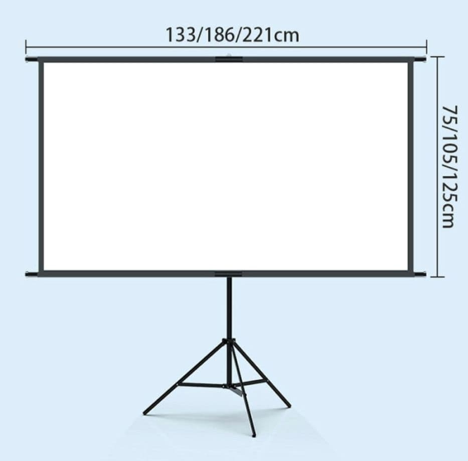 Nijakise プロジェクタースクリーン 80インチ 4K 16:9 自立式