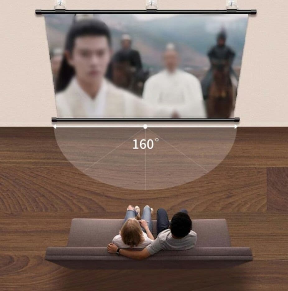 Nijakise プロジェクタースクリーン 80インチ 4K 16:9 自立式