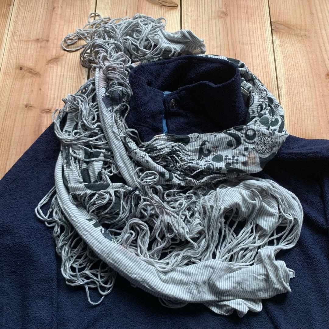 NOZOMI ISHIGURO ノゾミイシグロ　大判ストール　ダメージ加工