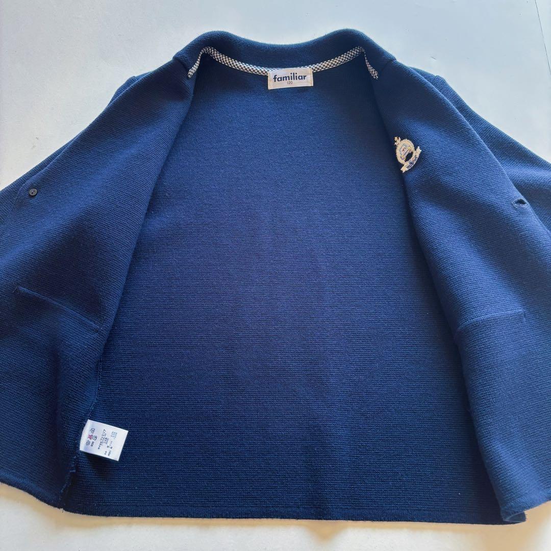 美品 familiar フォ－マルセット ジャケット シャツ パンツ 120